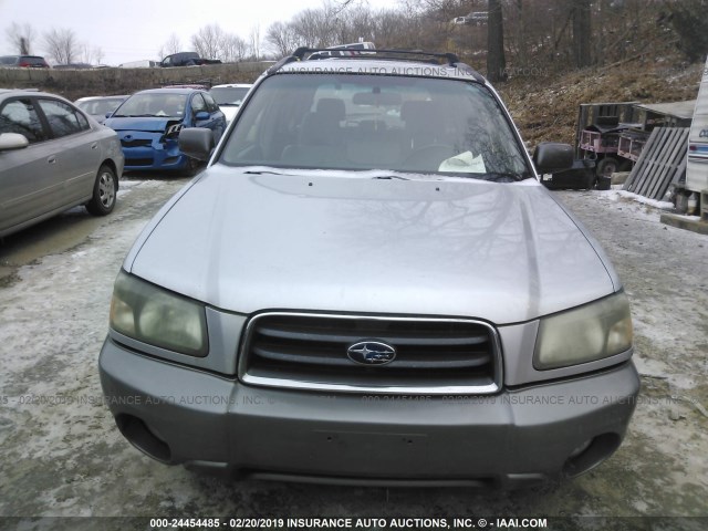 JF1SG65683H710683 - 2003 SUBARU FORESTER 2.5XS SILVER photo 6