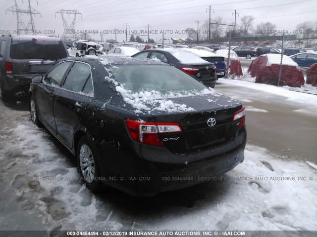4T4BF1FK5CR189801 - 2012 TOYOTA CAMRY SE/LE/XLE 黑色 照片 3