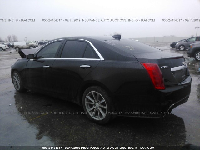 1G6AR5SX0H0130103 - 2017 CADILLAC CTS LUXURY BLACK photo 3