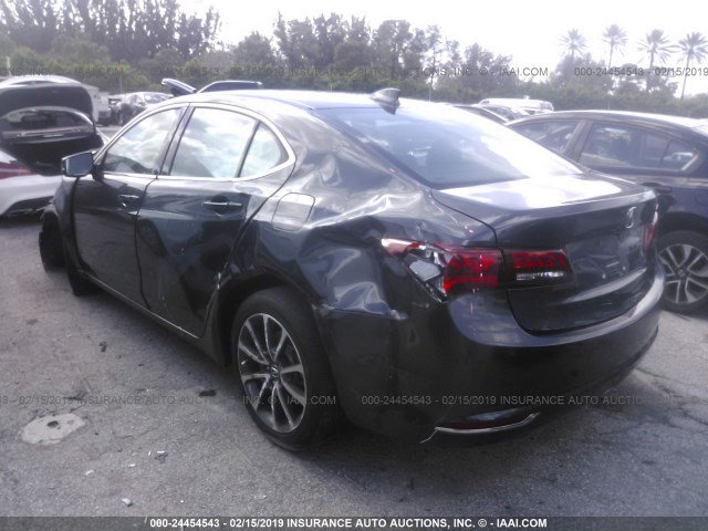 19UUB2F38GA010905 - 2016 ACURA TLX GRAY photo 3