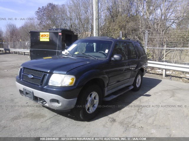 1FMZU70E92UC86812 - 2002 FORD EXPLORER SPORT BLUE photo 2