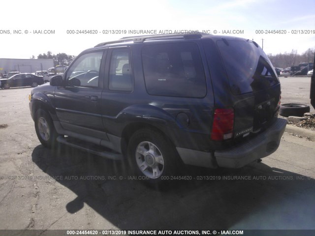 1FMZU70E92UC86812 - 2002 FORD EXPLORER SPORT BLUE photo 3