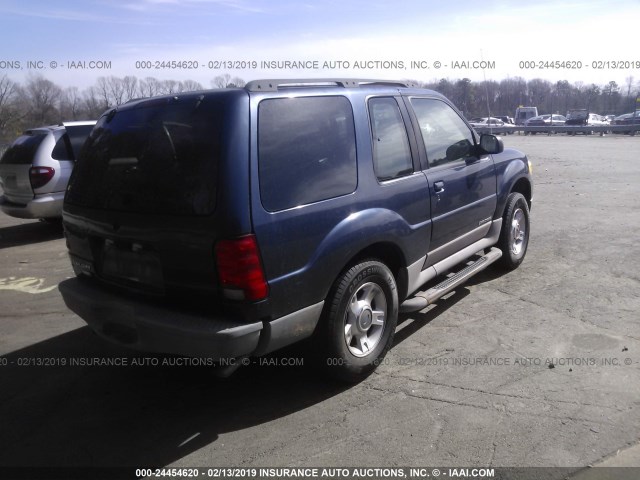 1FMZU70E92UC86812 - 2002 FORD EXPLORER SPORT BLUE photo 4