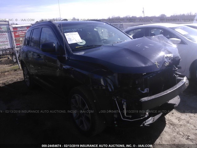 1C4NJCBA7GD789180 - 2016 JEEP COMPASS SPORT BLACK photo 1