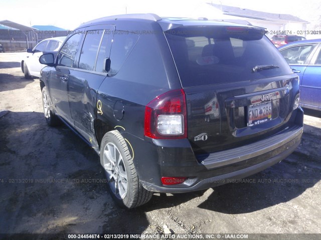 1C4NJCBA7GD789180 - 2016 JEEP COMPASS SPORT BLACK photo 3