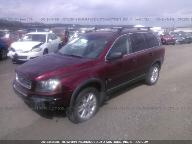 YV4CZ852461272594 - 2006 VOLVO XC90 V8 MAROON photo 2