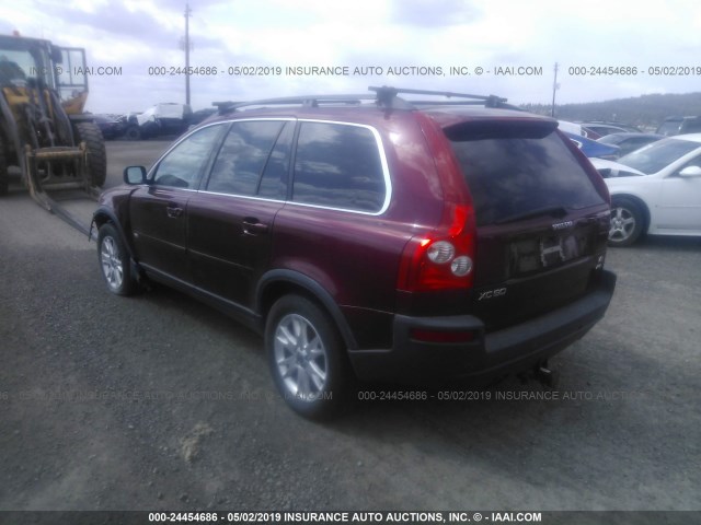 YV4CZ852461272594 - 2006 VOLVO XC90 V8 MAROON photo 3