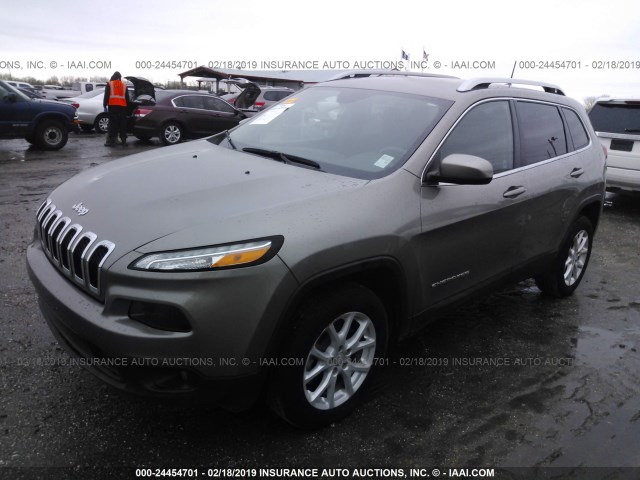 1C4PJLCB6HW617650 - 2017 JEEP CHEROKEE LATITUDE BROWN photo 2