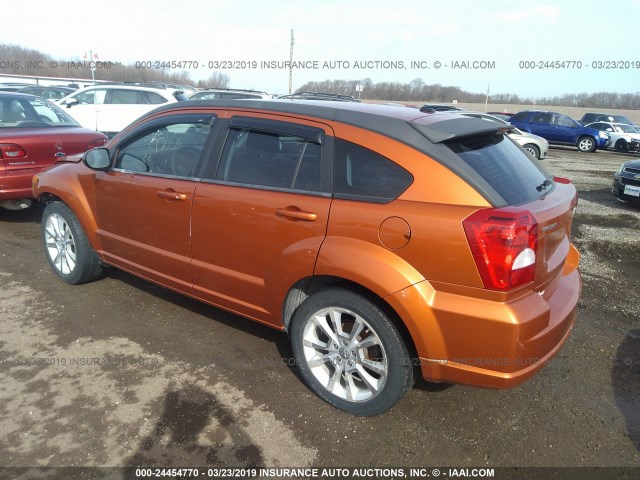 1B3CB5HA7BD128427 - 2011 DODGE CALIBER HEAT ORANGE photo 3