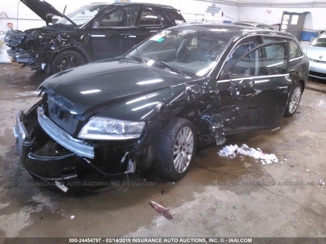 WAUKH74F66N175600 - 2006 AUDI A6 AVANT QUATTRO GREEN photo 2