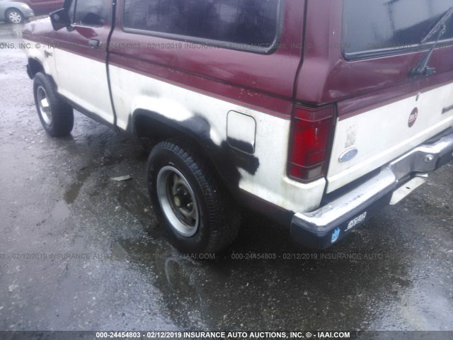 1FMCU14T5JUC14032 - 1988 FORD BRONCO II RED photo 6