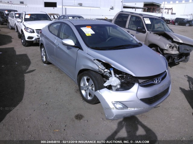 KMHDH4AE2DU873030 - 2013 HYUNDAI ELANTRA GLS/LIMITED SILVER photo 1