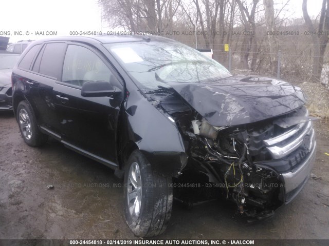 2FMDK4JC3DBB18278 - 2013 FORD EDGE SEL BLACK photo 1