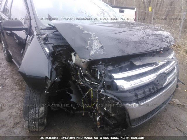 2FMDK4JC3DBB18278 - 2013 FORD EDGE SEL BLACK photo 6