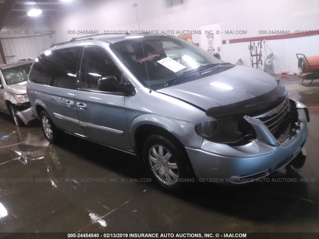 2A4GP54L76R666843 - 2006 CHRYSLER TOWN & COUNTRY TOURING Light Blue photo 1