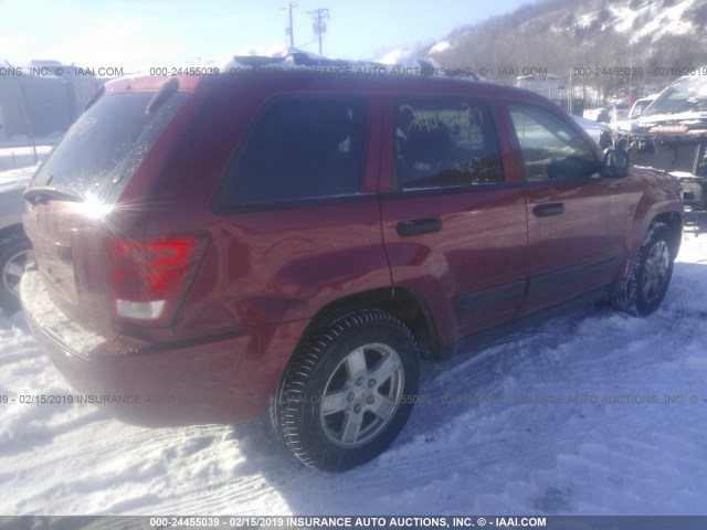 1J4GR48K96C214181 - 2006 JEEP GRAND CHEROKEE LAREDO/COLUMBIA/FREEDOM 红色 照片 4