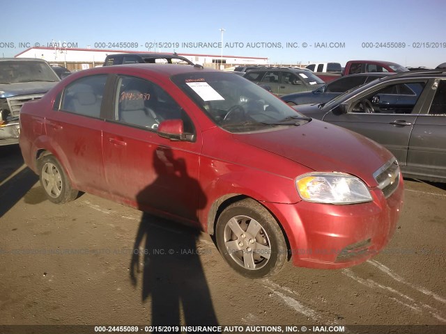 KL1TD5DE3AB131893 - 2010 CHEVROLET AVEO LS/LT BURGUNDY photo 1