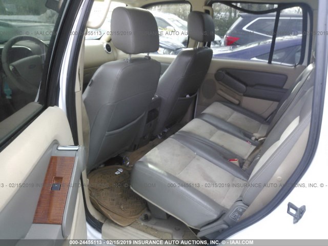 1FMEU74E76ZA08072 - 2006 FORD EXPLORER EDDIE BAUER WHITE photo 8