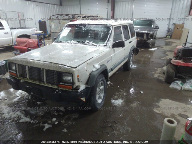 1J4FJ68S7WL159258 - 1998 JEEP CHEROKEE SPORT/CLASSIC WHITE photo 2