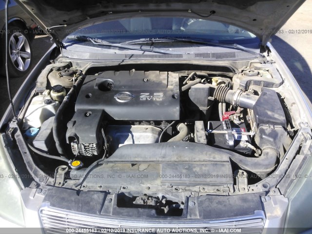 1N4AL11D36C168909 - 2006 NISSAN ALTIMA S/SL SILVER photo 10