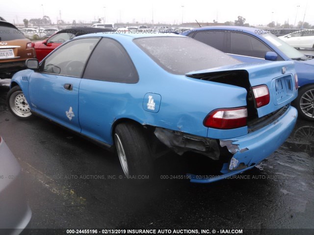 2HGEJ222XSH511650 - 1995 HONDA CIVIC DX BLUE photo 3