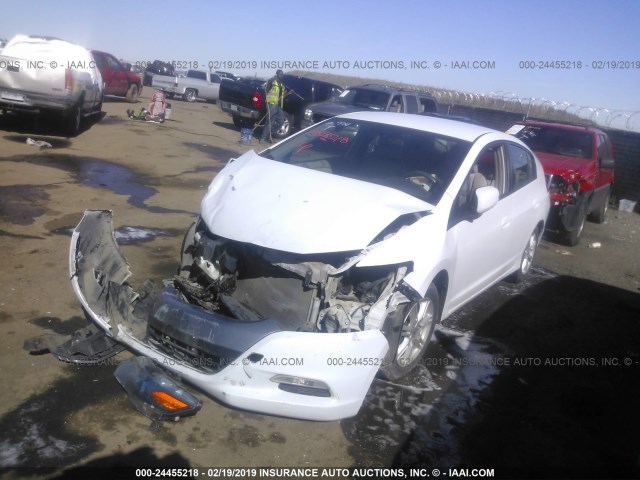 JHMZE2H74AS016373 - 2010 HONDA INSIGHT EX WHITE photo 2