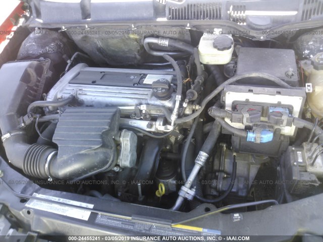 1G8AW12F95Z119754 - 2005 SATURN ION LEVEL 3 RED photo 10