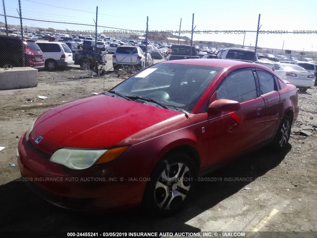 1G8AW12F95Z119754 - 2005 SATURN ION LEVEL 3 RED photo 2