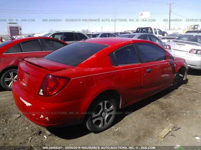 1G8AW12F95Z119754 - 2005 SATURN ION LEVEL 3 RED photo 4