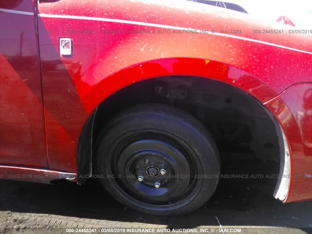 1G8AW12F95Z119754 - 2005 SATURN ION LEVEL 3 RED photo 6