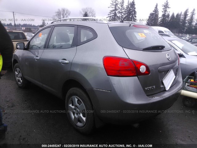 JN8AS5MV6AW148853 - 2010 NISSAN ROGUE S/SL/KROM GRAY photo 3