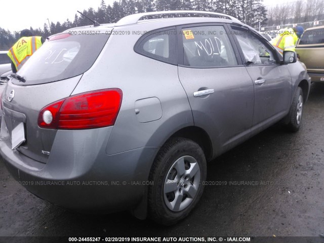 JN8AS5MV6AW148853 - 2010 NISSAN ROGUE S/SL/KROM GRAY photo 4