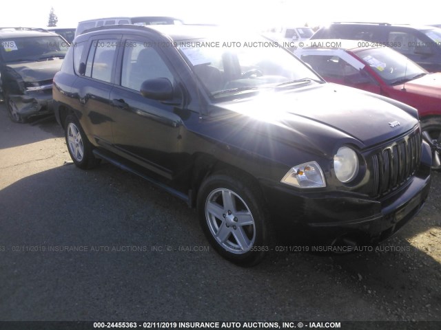 1J8FT47018D702467 - 2008 JEEP COMPASS SPORT BLACK photo 6