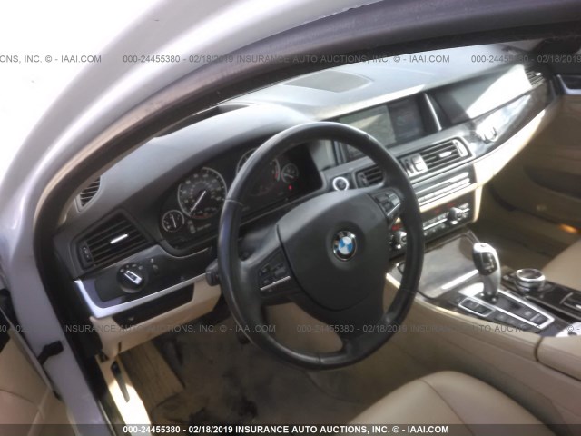 WBA5A7C54ED219706 - 2014 BMW 528 XI WHITE photo 5