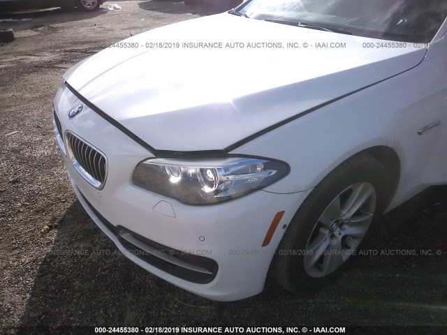 WBA5A7C54ED219706 - 2014 BMW 528 XI WHITE photo 6