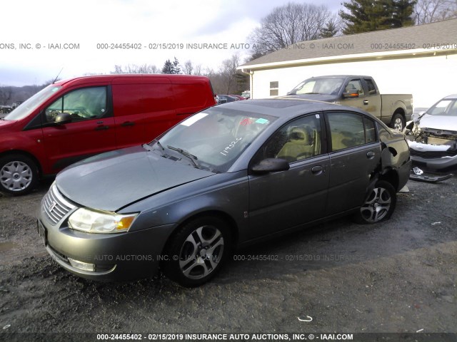 1G8AL52F75Z119526 - 2005 SATURN ION LEVEL 3 SILVER photo 2