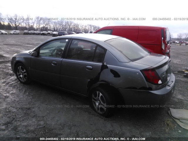 1G8AL52F75Z119526 - 2005 SATURN ION LEVEL 3 SILVER photo 3