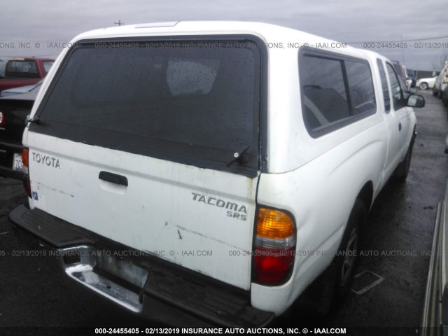 5TEVL52N23Z221932 - 2003 TOYOTA TACOMA XTRACAB WHITE photo 4