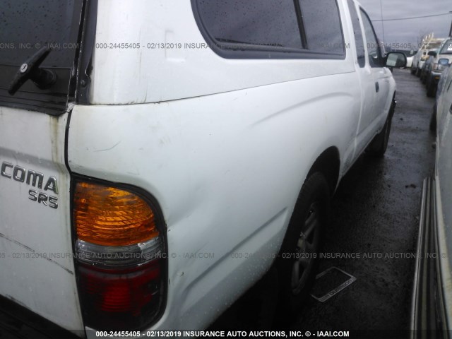 5TEVL52N23Z221932 - 2003 TOYOTA TACOMA XTRACAB WHITE photo 6