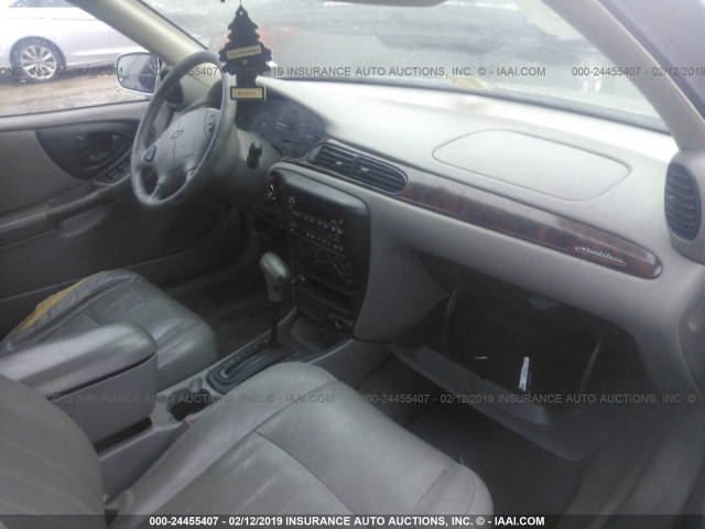 1G1NE52J516268530 - 2001 CHEVROLET MALIBU LS SILVER photo 5