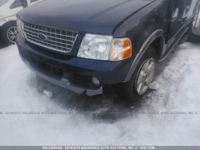 1FMZU73K33UA36226 - 2003 FORD EXPLORER XLT/XLT SPORT/NBX BLUE photo 6