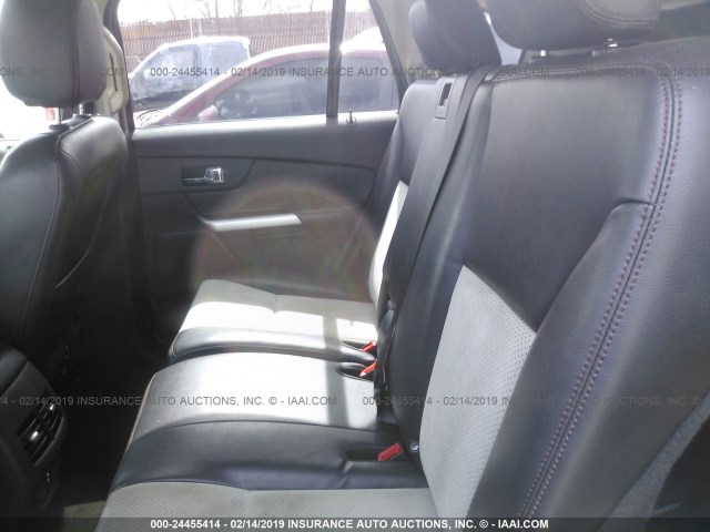 2FMDK3JC5DBA57980 - 2013 FORD EDGE SEL SILVER photo 8