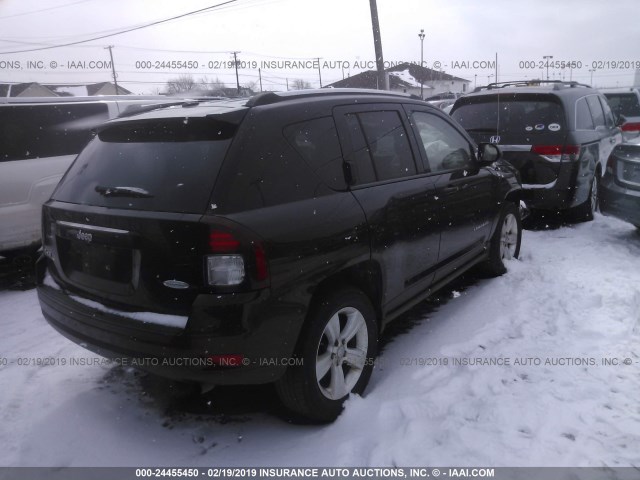 1C4NJDEB7ED699146 - 2014 JEEP COMPASS LATITUDE BLACK photo 4