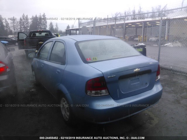 KL1TD52634B223716 - 2004 CHEVROLET AVEO Light Blue photo 3