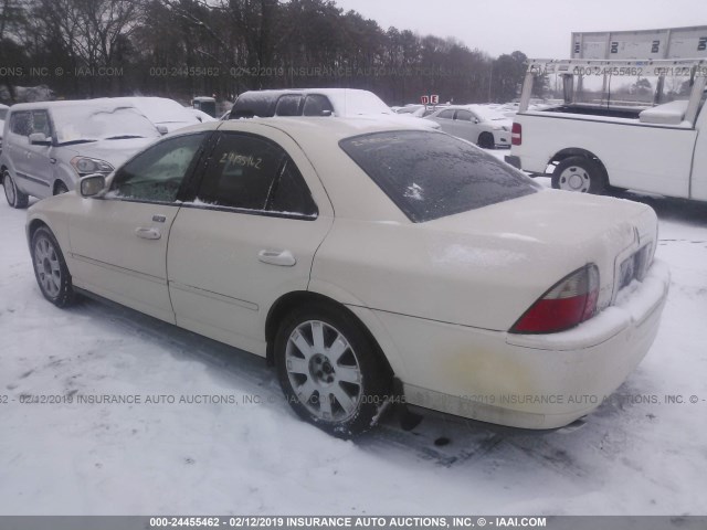 1LNHM87A63Y702166 - 2003 LINCOLN LS WHITE photo 3