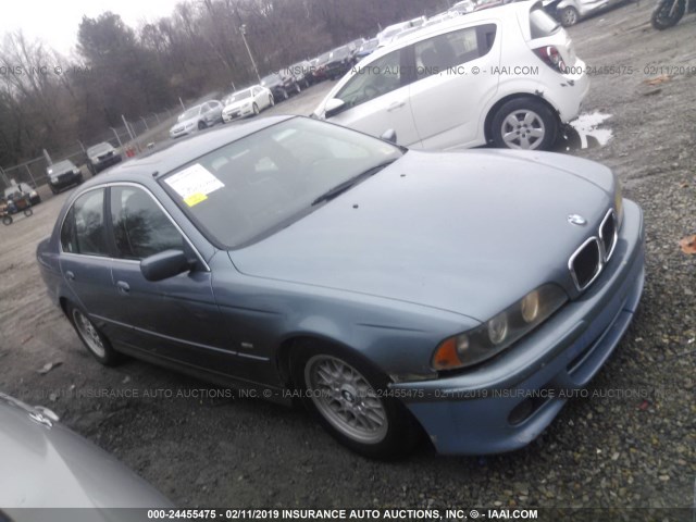WBADT43461GX22352 - 2001 BMW 525 I AUTOMATIC BLUE photo 1