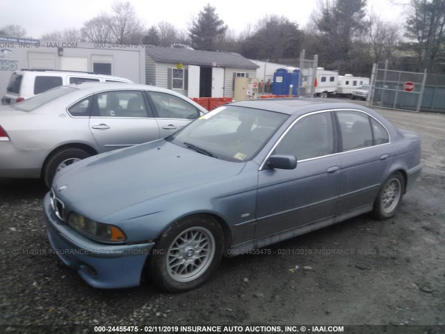 WBADT43461GX22352 - 2001 BMW 525 I AUTOMATIC BLUE photo 2