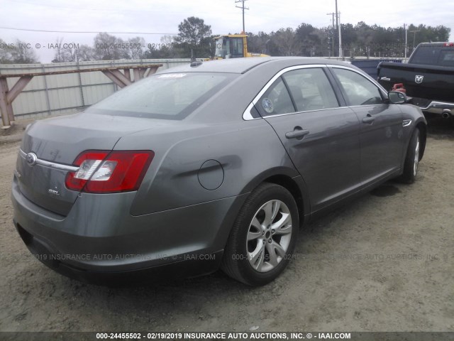 1FAHP2EWXCG104357 - 2012 FORD TAURUS SEL GRAY photo 4