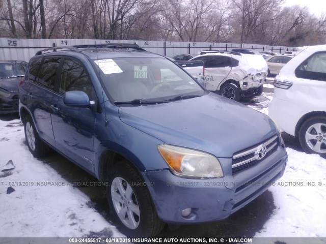 JTMZD31V676051033 - 2007 TOYOTA RAV4 LIMITED BLUE photo 1