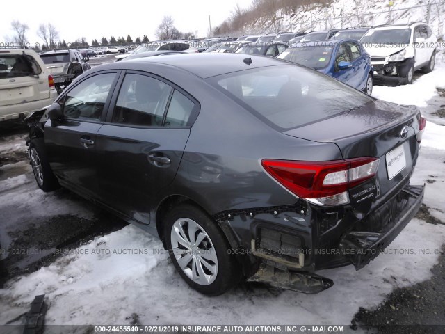 4S3GKAA61J1614066 - 2018 SUBARU IMPREZA GRAY photo 3